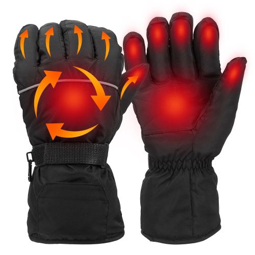 Heating Warm Gloves Battery Powered Heated Waterproof Gloves Unisex Electric Heated Gloves For Outdoor Sports Cycling Riding Skiing Skating Hiking Hun Heating Warm Gloves Battery Powered Heated Waterproof Gloves Unisex Electric Heated Gloves For Outdoor Sports Cycling Riding Skiing Skating Hiking Hun