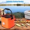 Fishing Bucket Safe EVA Fish Box Tank Collapsible Practical Portable Water Container With Net Outdoor Camping Fishing Well Made